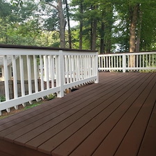 Giving Fresh Look To Old Deck Hudson, NH 0